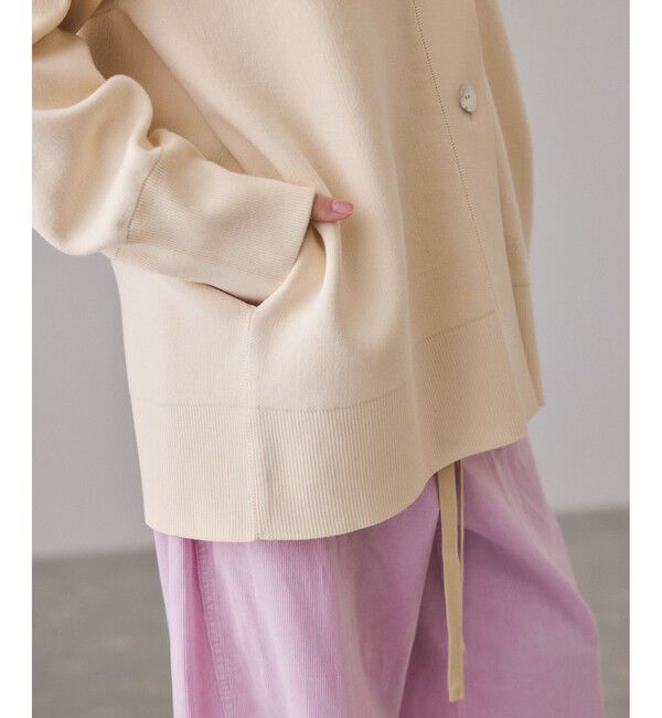 ADAM ET ROPE'「【サステナブル】マルチwayリボンミドルカーディガン」|カーディガン|