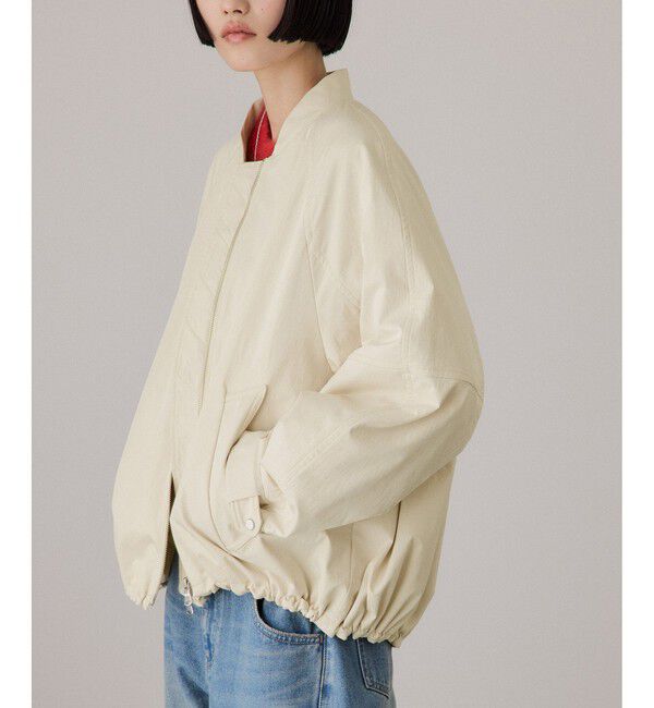 ADAM ET ROPE'「【サステナブル】グランウォームシルエットブルゾン/撥水」|ブルゾン・スタジャン|