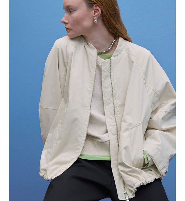 ADAM ET ROPE'「【サステナブル】グランウォームシルエットブルゾン/撥水」|ブルゾン・スタジャン|