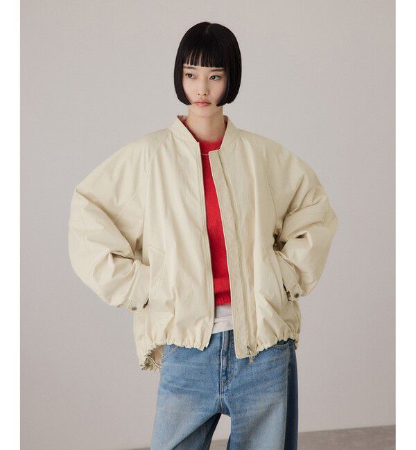 ADAM ET ROPE'「【サステナブル】グランウォームシルエットブルゾン/撥水」|ブルゾン・スタジャン|