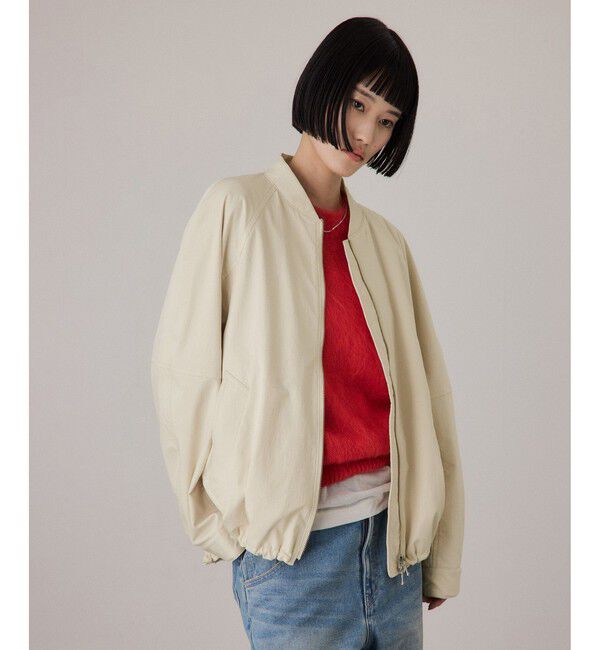 ADAM ET ROPE'「【サステナブル】グランウォームシルエットブルゾン/撥水」|ブルゾン・スタジャン|