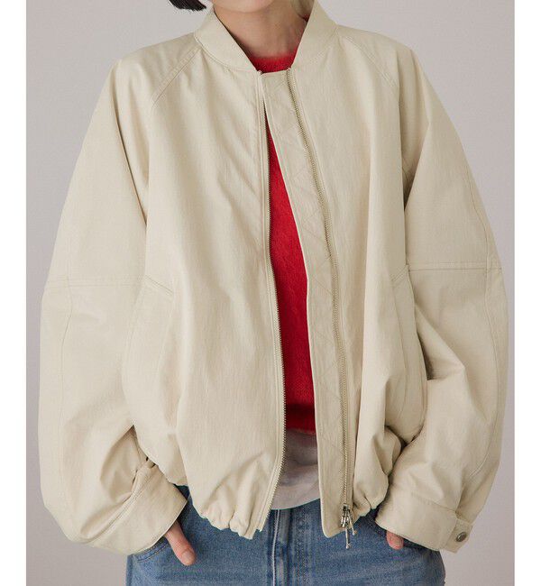 ADAM ET ROPE'「【サステナブル】グランウォームシルエットブルゾン/撥水」|ブルゾン・スタジャン|