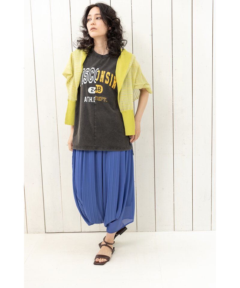  「プリーツレイヤードアラジンパンツ」|サルエル|