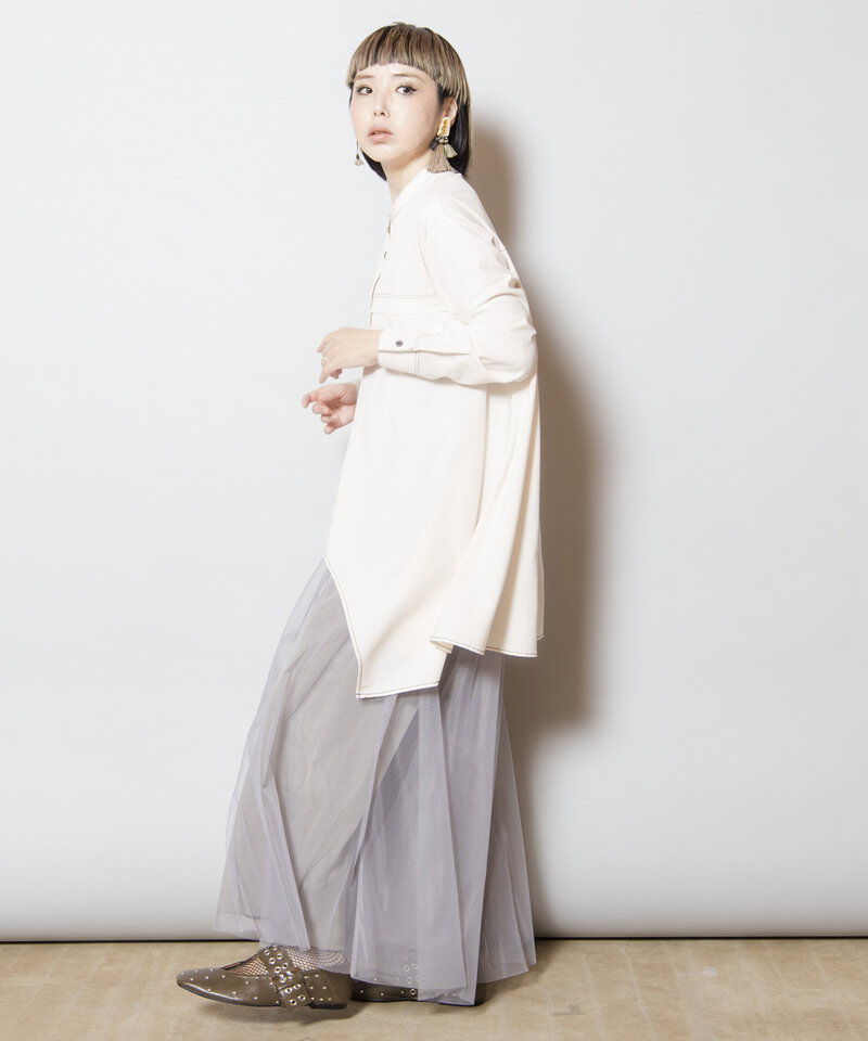  「アシンメトリーフレアーブラウス」|シャツ・ブラウス|