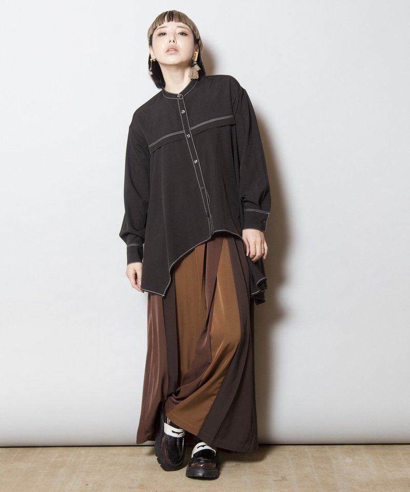  「アシンメトリーフレアーブラウス」|シャツ・ブラウス|