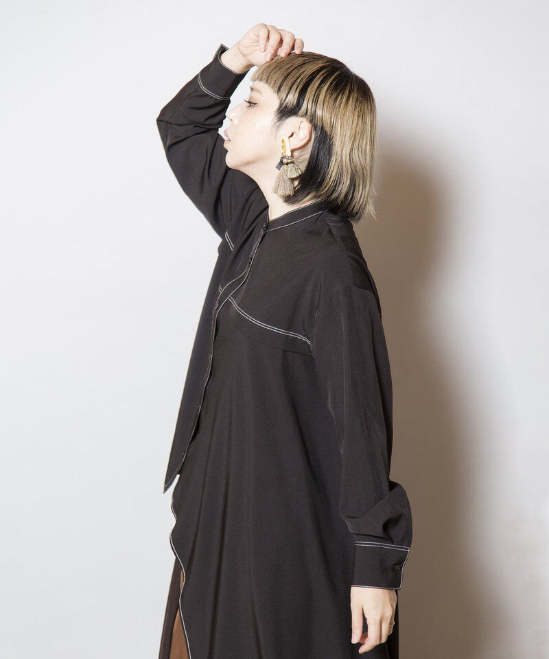  「アシンメトリーフレアーブラウス」|シャツ・ブラウス|