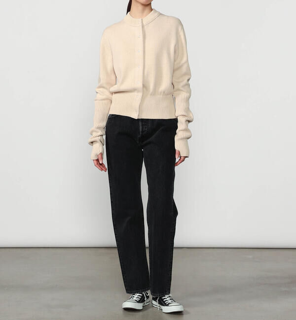  「THE SHINZONE | COTTON LONG RIB CARDIGAN WOMEN」|ニット・セーター|