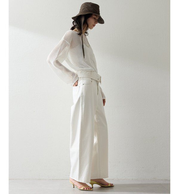  「ボートメッシュニットプルオーバー」|ニット・セーター|