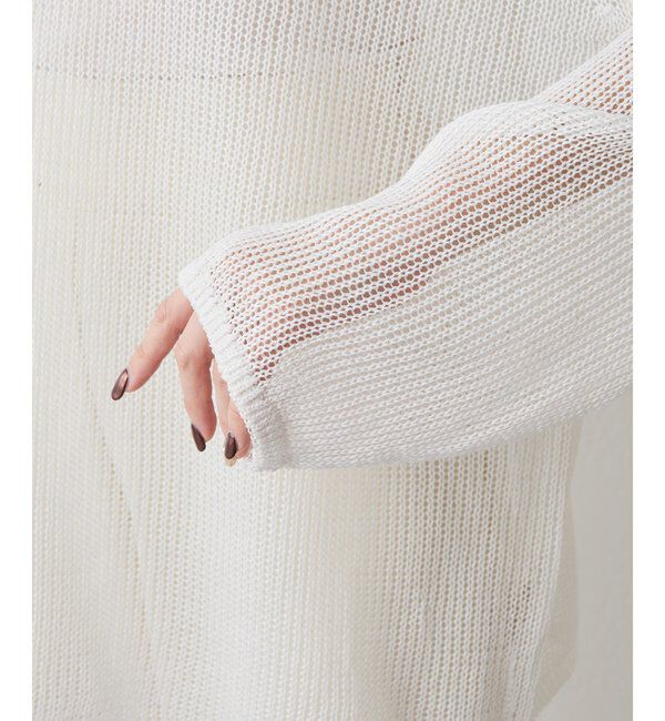  「ボートメッシュニットプルオーバー」|ニット・セーター|