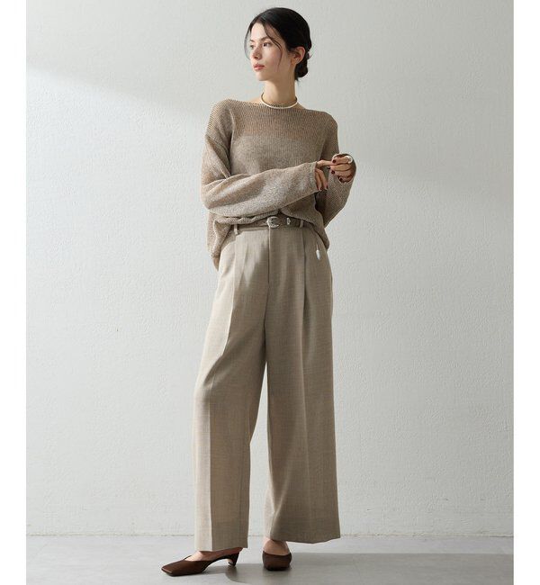  「ボートメッシュニットプルオーバー」|ニット・セーター|