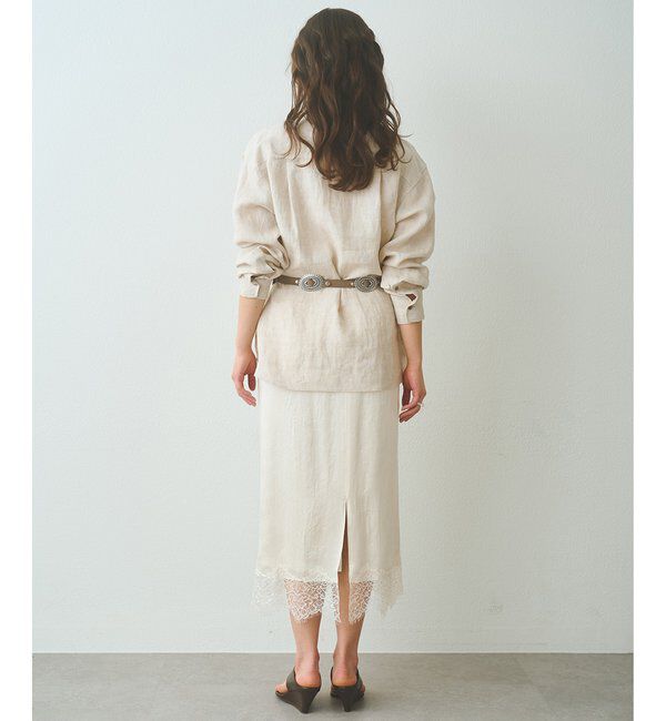  「サテンレーススカート」|スカート|