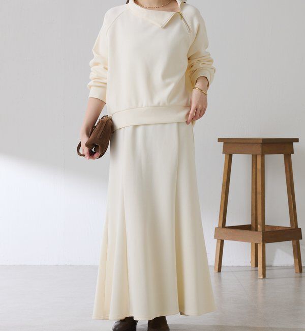  「アシメハーフジップセットアップ」|ワンピース|