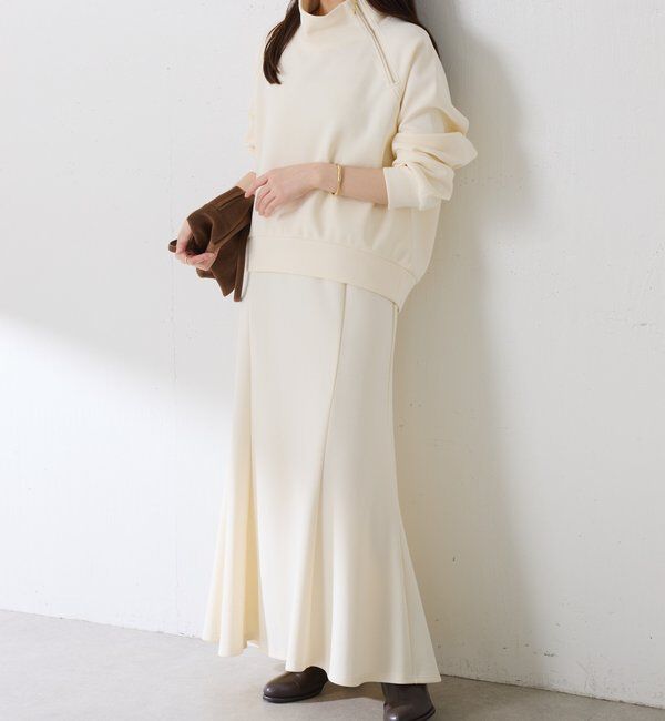  「アシメハーフジップセットアップ」|ワンピース|