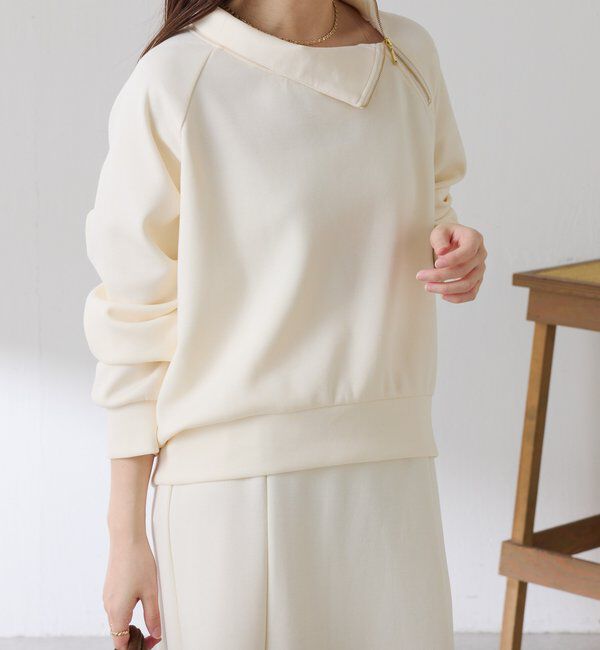  「アシメハーフジップセットアップ」|ワンピース|