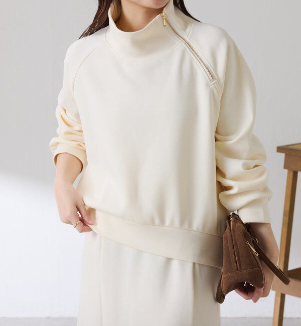  「アシメハーフジップセットアップ」|ワンピース|