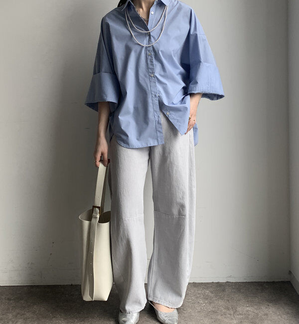  「【WEB限定】ビッグカフスシャツ」|シャツ・ブラウス|