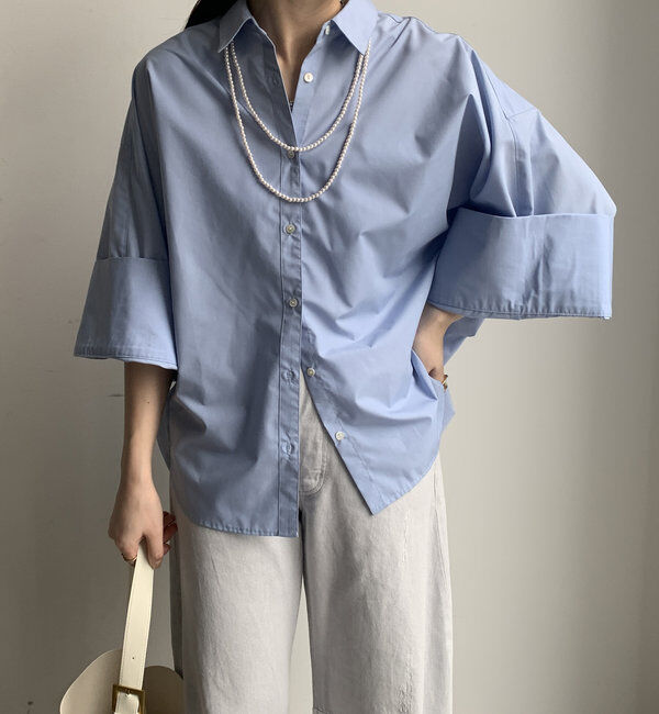  「【WEB限定】ビッグカフスシャツ」|シャツ・ブラウス|