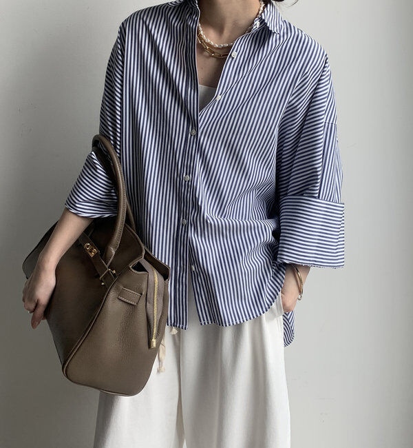  「【WEB限定】ビッグカフスシャツ」|シャツ・ブラウス|