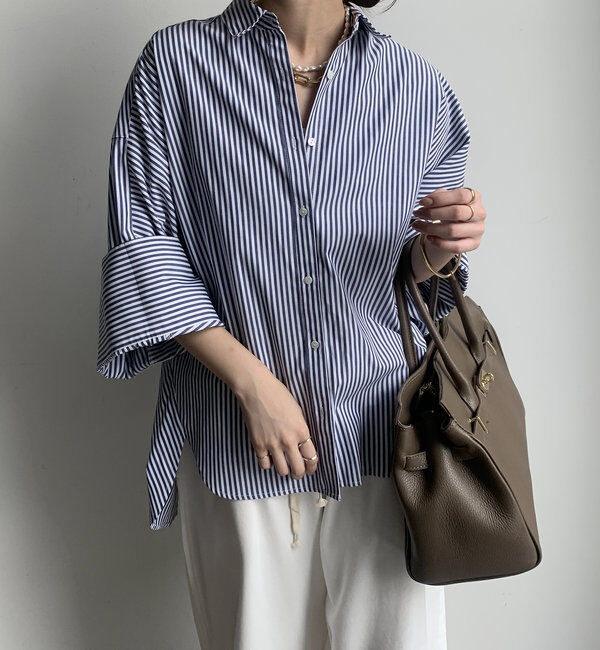  「【WEB限定】ビッグカフスシャツ」|シャツ・ブラウス|