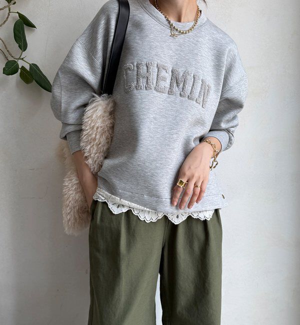  「【WEB限定】ロゴサガラ刺繍ダンボールプルオーバー」|Tシャツ・カットソー|