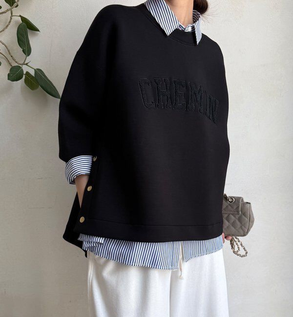  「【WEB限定】ロゴサガラ刺繍ダンボールプルオーバー」|Tシャツ・カットソー|