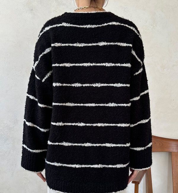  「【WEB限定】手書き風ボーダープルオーバー」|ニット・セーター|