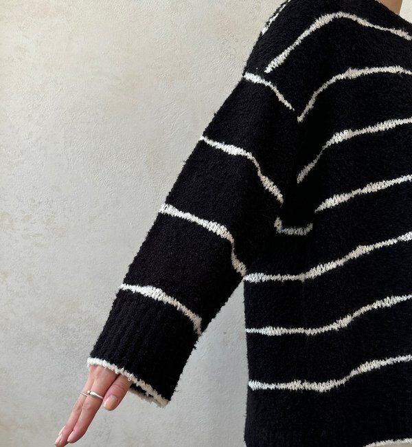  「【WEB限定】手書き風ボーダープルオーバー」|ニット・セーター|