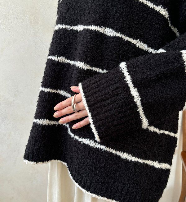  「【WEB限定】手書き風ボーダープルオーバー」|ニット・セーター|