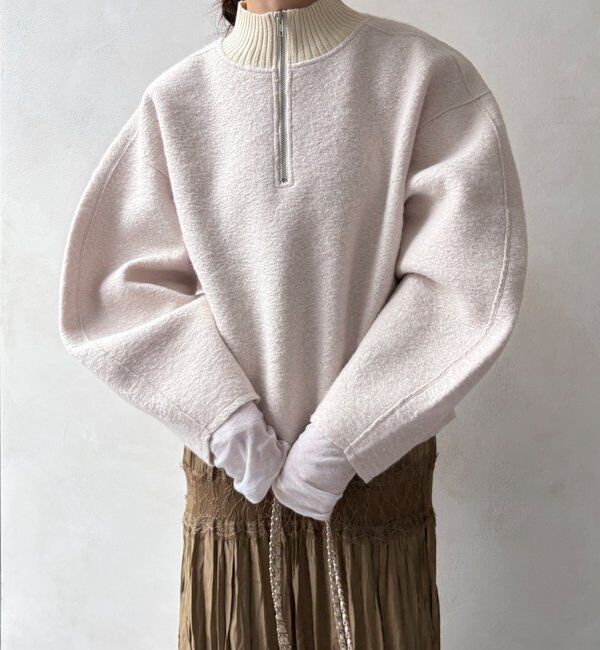  「ハーフジッププードルプルオーバー」|Tシャツ・カットソー|