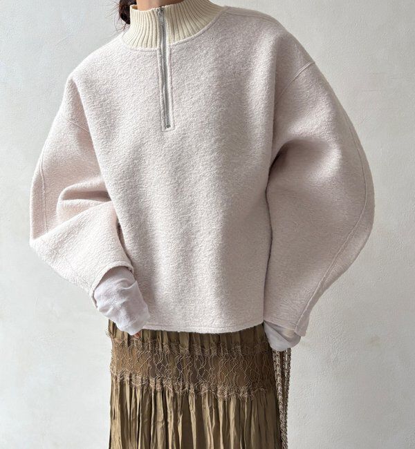  「ハーフジッププードルプルオーバー」|Tシャツ・カットソー|