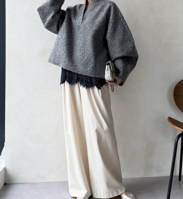  「ハーフジッププードルプルオーバー」|Tシャツ・カットソー|