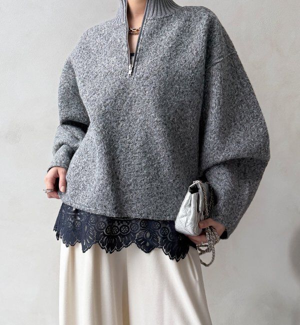  「ハーフジッププードルプルオーバー」|Tシャツ・カットソー|