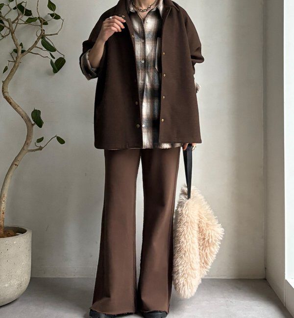  「【WEB限定】セミフレア裏毛パンツ」|チノ|