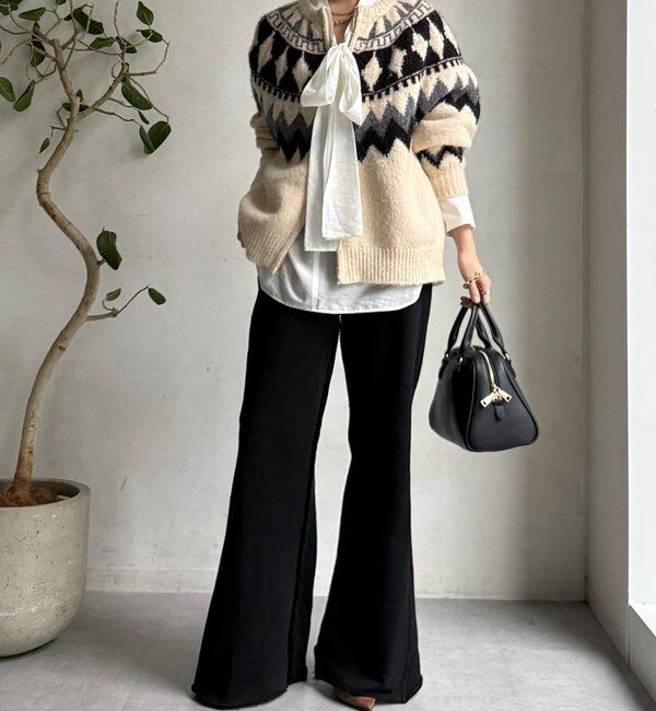  「【WEB限定】セミフレア裏毛パンツ」|チノ|