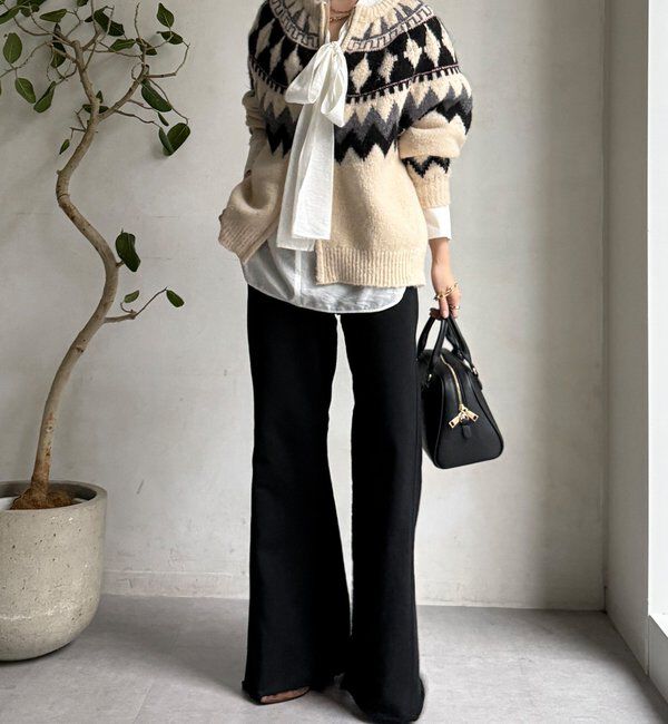  「【WEB限定】セミフレア裏毛パンツ」|チノ|