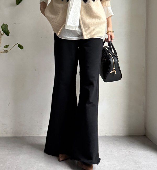  「【WEB限定】セミフレア裏毛パンツ」|チノ|