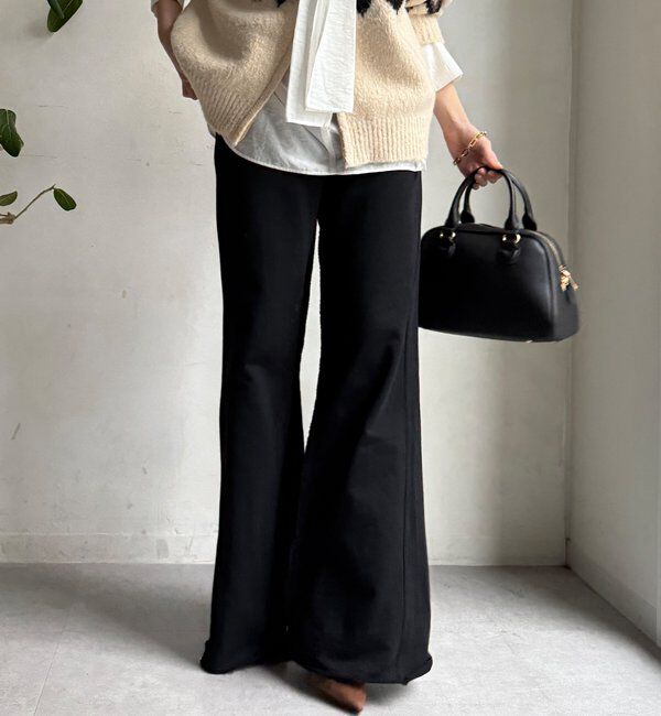  「【WEB限定】セミフレア裏毛パンツ」|チノ|