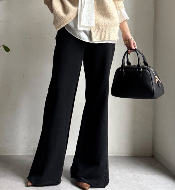  「【WEB限定】セミフレア裏毛パンツ」|チノ|