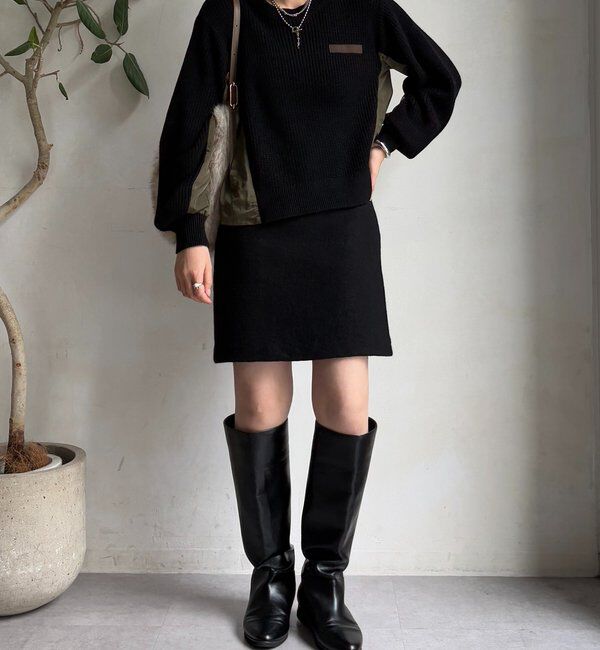  「【WEB限定】ミリタリー風ドッキングニット」|ニット・セーター|