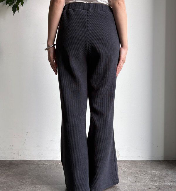  「ニットコーデュロイセミフレアイージーパンツ」|チノ|