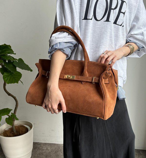  「【WEB限定】スエードベルト付バッグ」|トートバッグ|