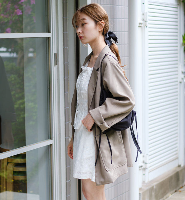  「【4色展開/裏地なし】バックスリットジャケット」|その他|