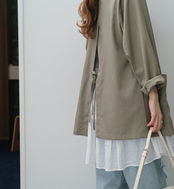 「【4色展開/裏地なし】バックスリットジャケット」|その他|