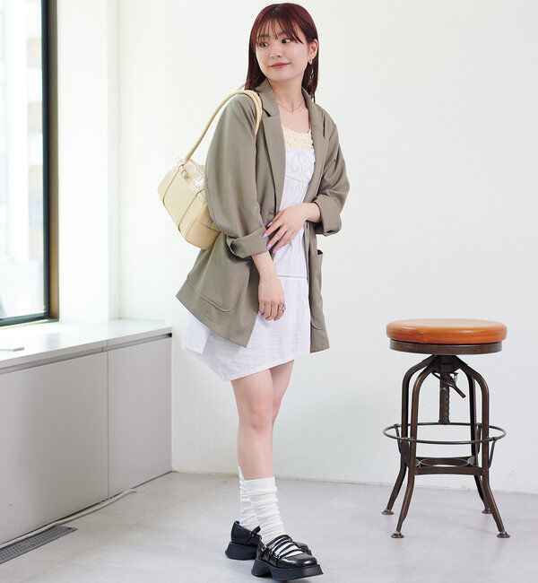  「【4色展開/裏地なし】バックスリットジャケット」|その他|