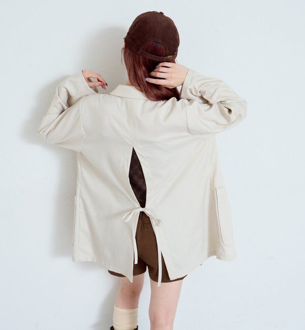  「【4色展開/裏地なし】バックスリットジャケット」|その他|