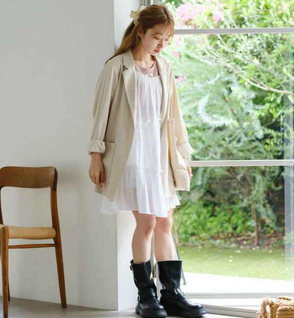  「【4色展開/裏地なし】バックスリットジャケット」|その他|