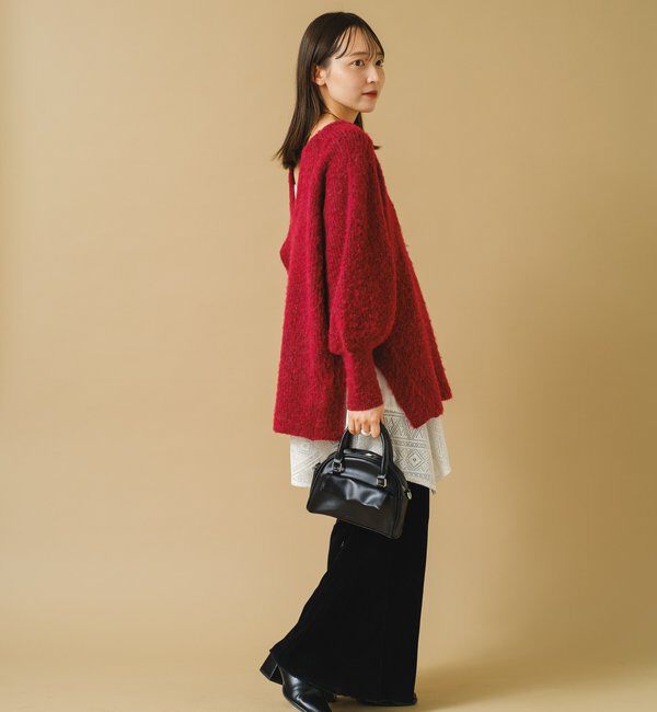  「【低身長サイズ/2サイズ展開】ベロアチュールパンツ」|チノ|