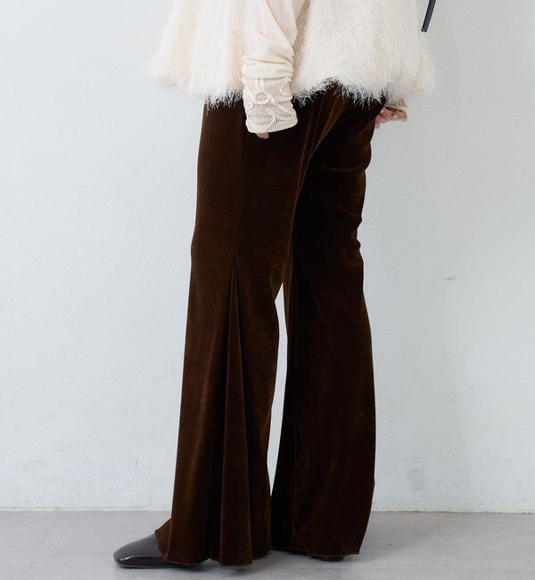  「【低身長サイズ/2サイズ展開】ベロアチュールパンツ」|チノ|
