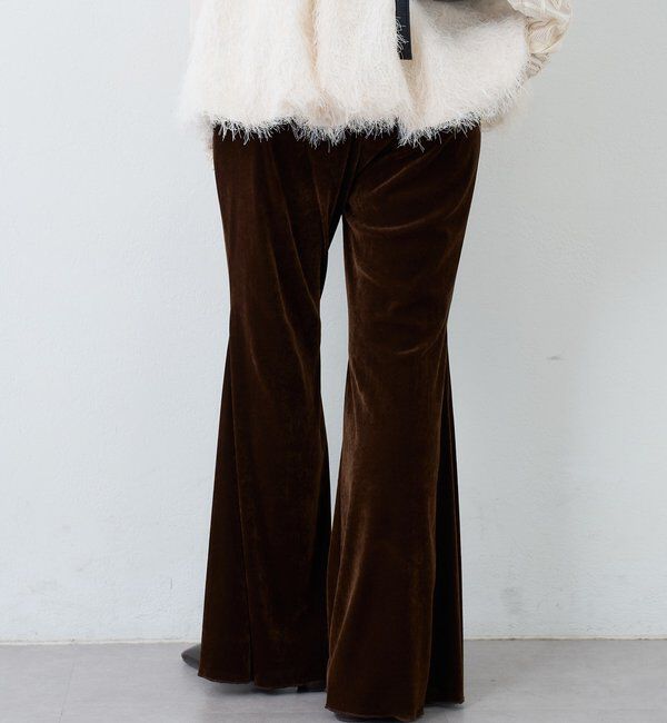  「【低身長サイズ/2サイズ展開】ベロアチュールパンツ」|チノ|