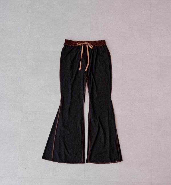  「【低身長サイズ/2サイズ展開】ベロアチュールパンツ」|チノ|